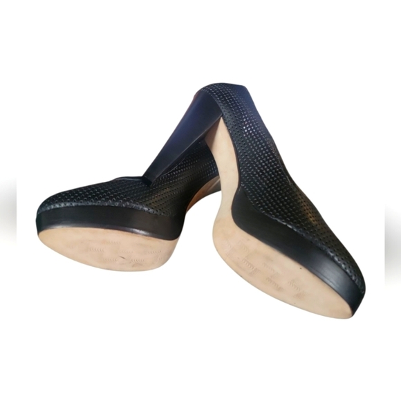 Rebecca Minkoff Women's Leather Laser Cut Platform Stilleto Pumps Sz 10.5 - Picture 6 of 10